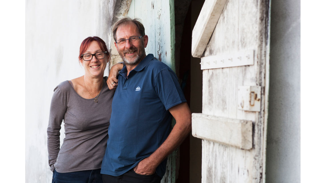 Portrait de Christophe et Marie-Jo Lavau, Château Terrasson ; © Richard Nourry